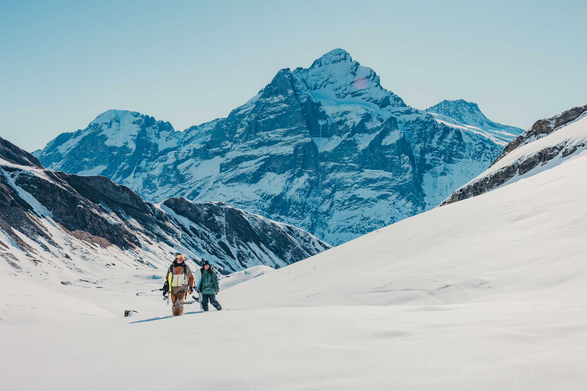 Ski tour above Grindelwald